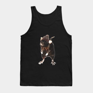 A Rat in a Hat Tank Top